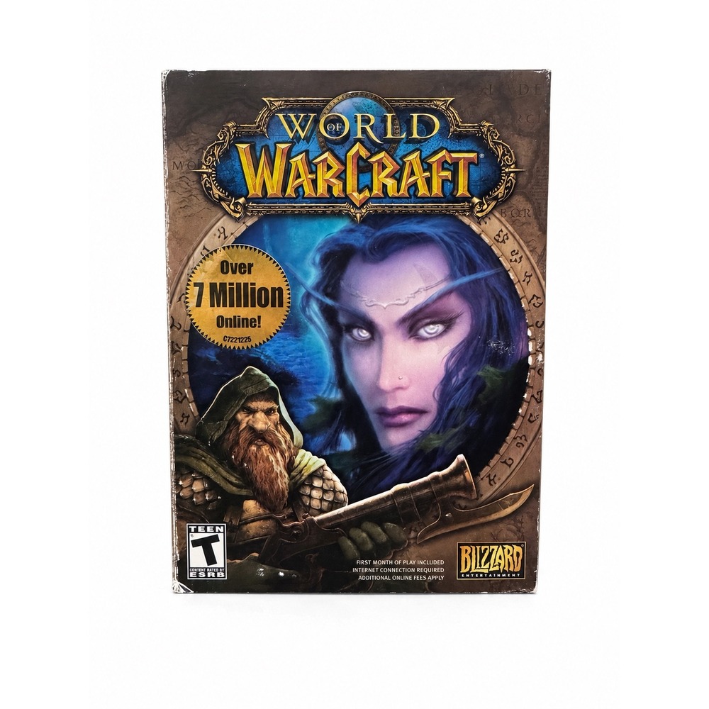 World of Warcraft PC Big Box Original 5 Disc Set Blizzard 2004 Windows Mac WoW
